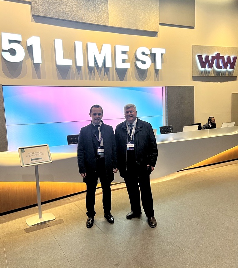 Illia Pinchuk at WTW Airport event