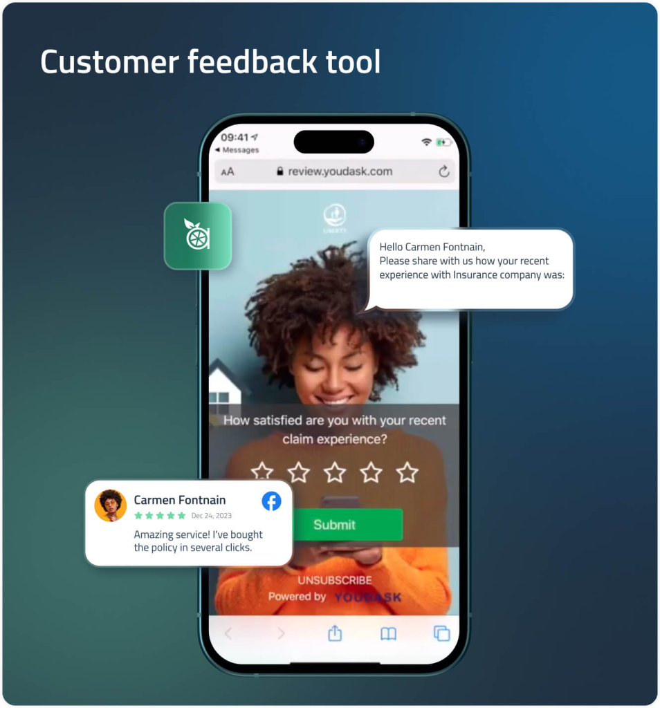 customer feedback tool for insurance