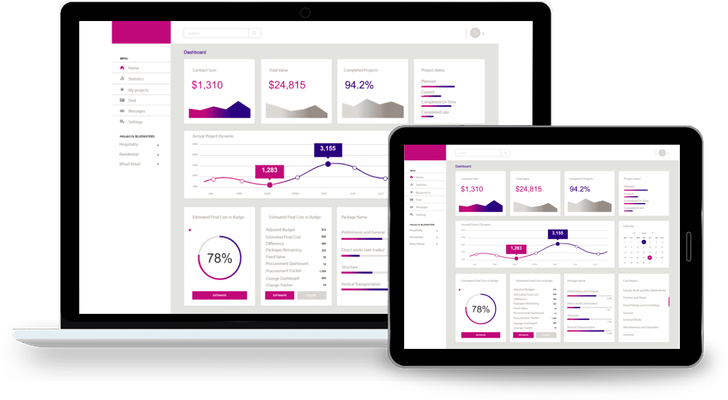 Financial Management Solution for Dubai Real Estate Holding Company demo screen