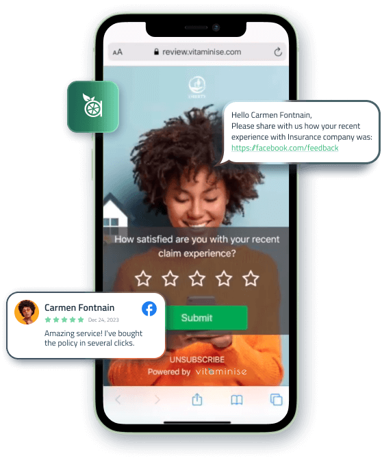 Vitaminise Customer Feedback Tool