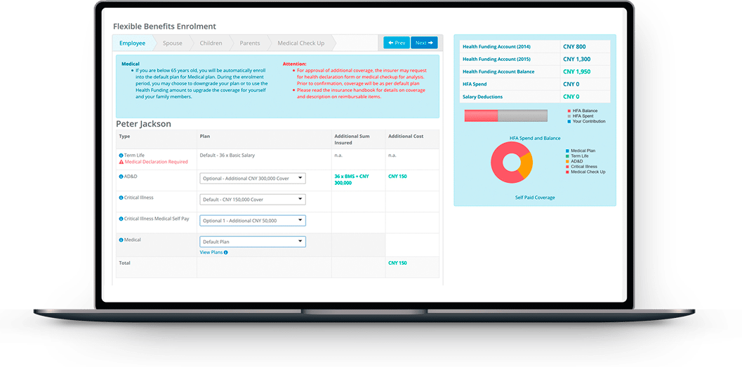 FSA – a self-service benefits management solution 