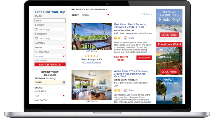 Home rental platform redevelopment 