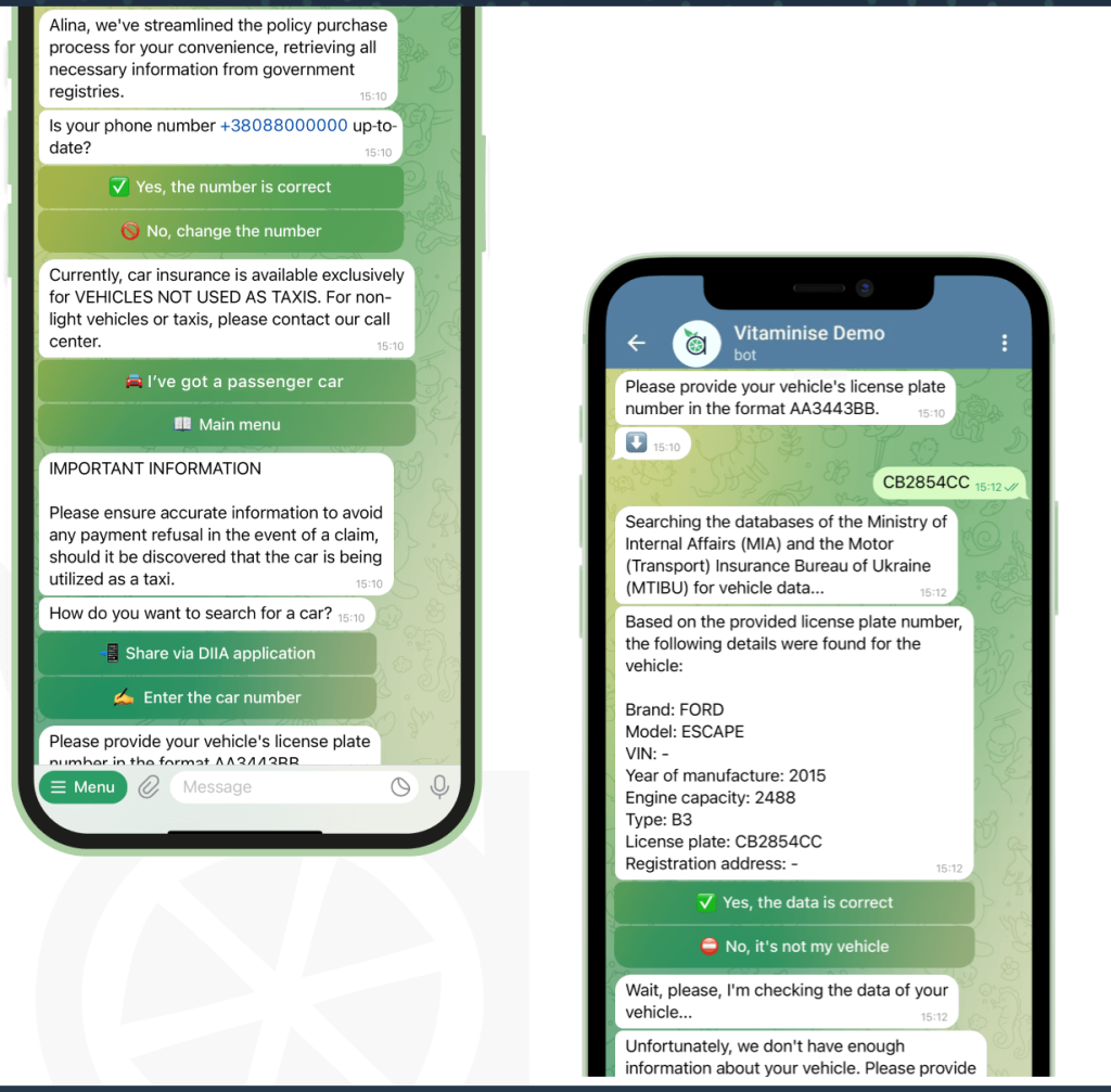 Insurance chatbot