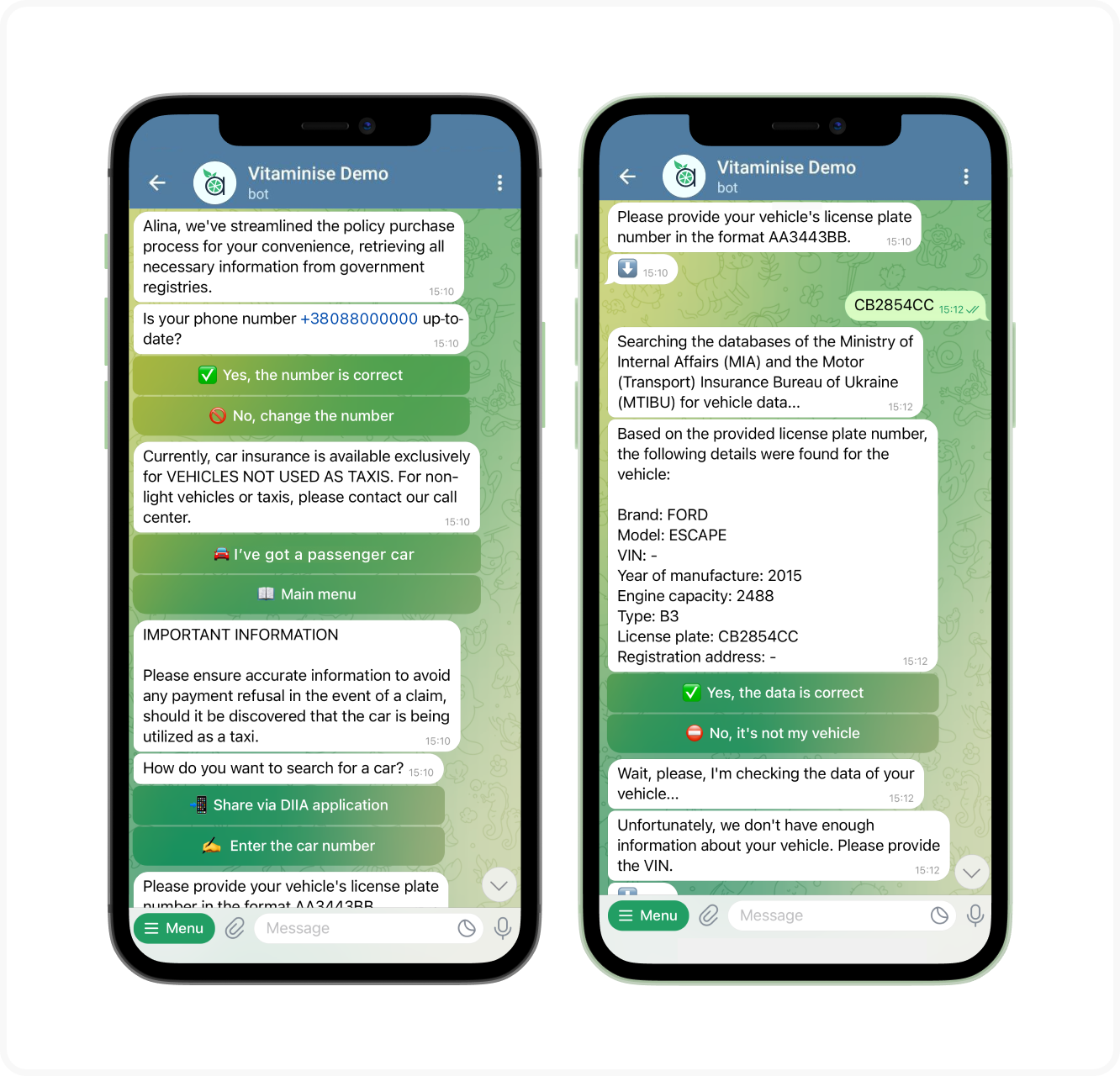 AI chatbot for car insurance