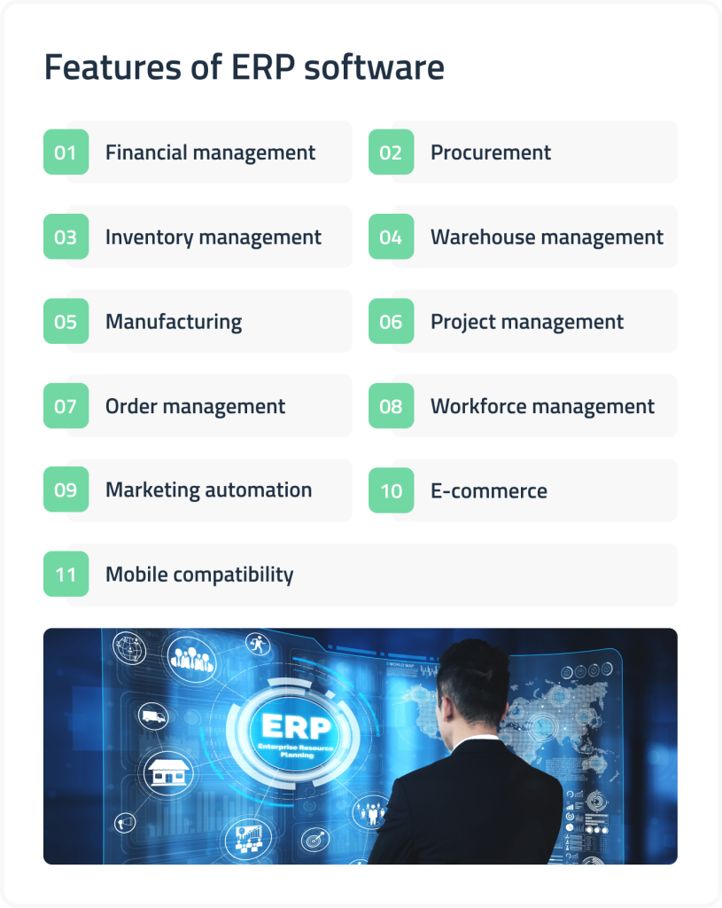 ERP features