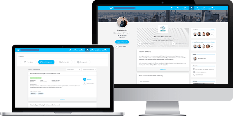 Business networking social platform