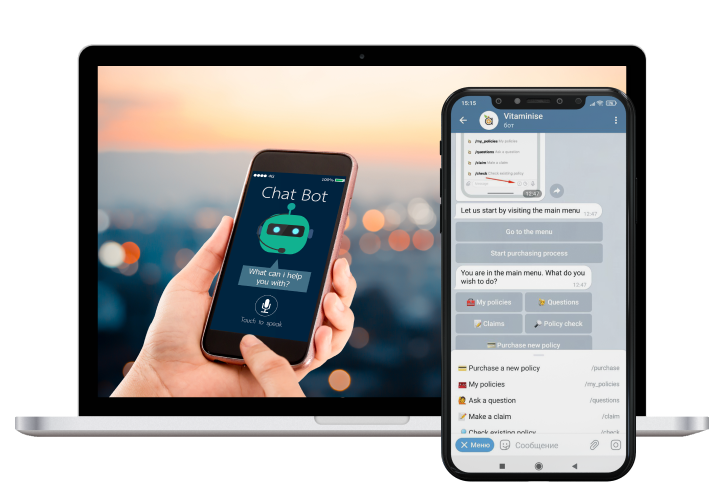 Chatbot “Vitaminise” used by the insurance company