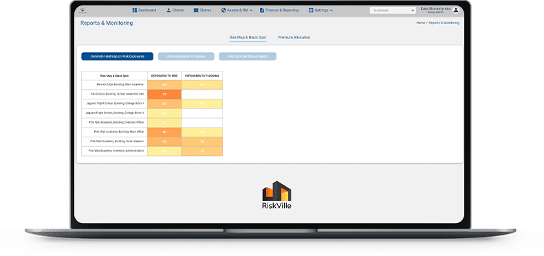 RiskVille cloud solution for risk and insurance management