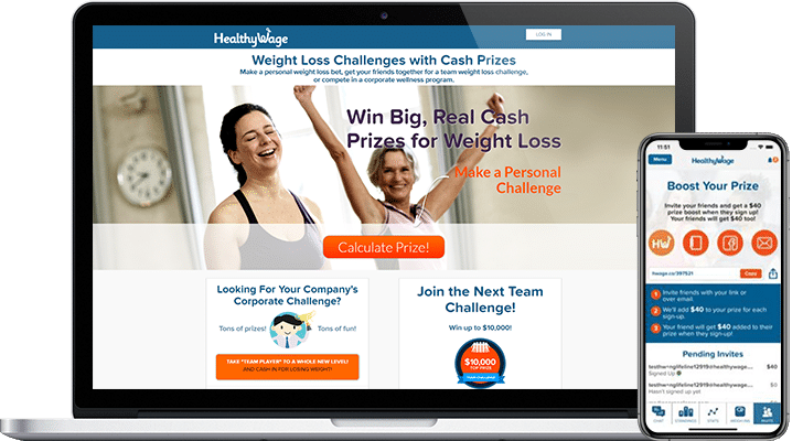 saas product for healthywage img project overview