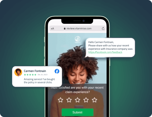 Vitaminise Customer Feedback Tool