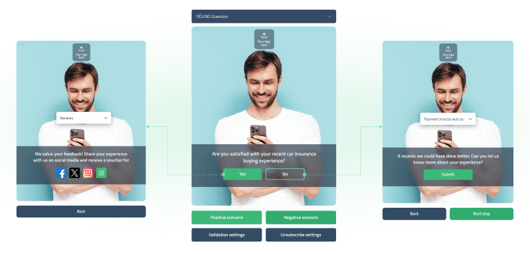 Create customized surveys