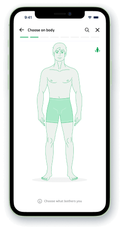 Self-service symptom checker (Avatar)