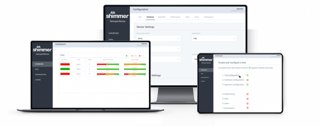 verisense wearable sensing platform by shimmer logo project overview