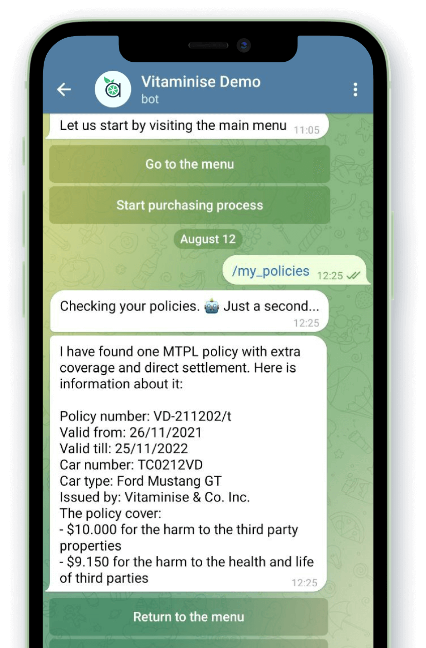 Vitaminise Chatbot
