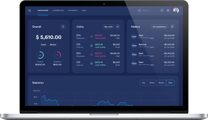 Web-based binary option platform on cryptocurrencies 